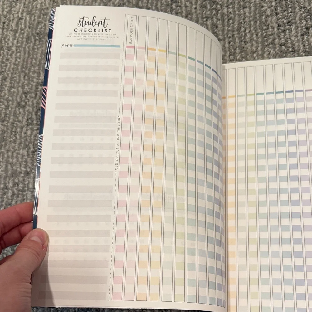 Erin Condren Navy Teacher Record Book Planner New With Tags